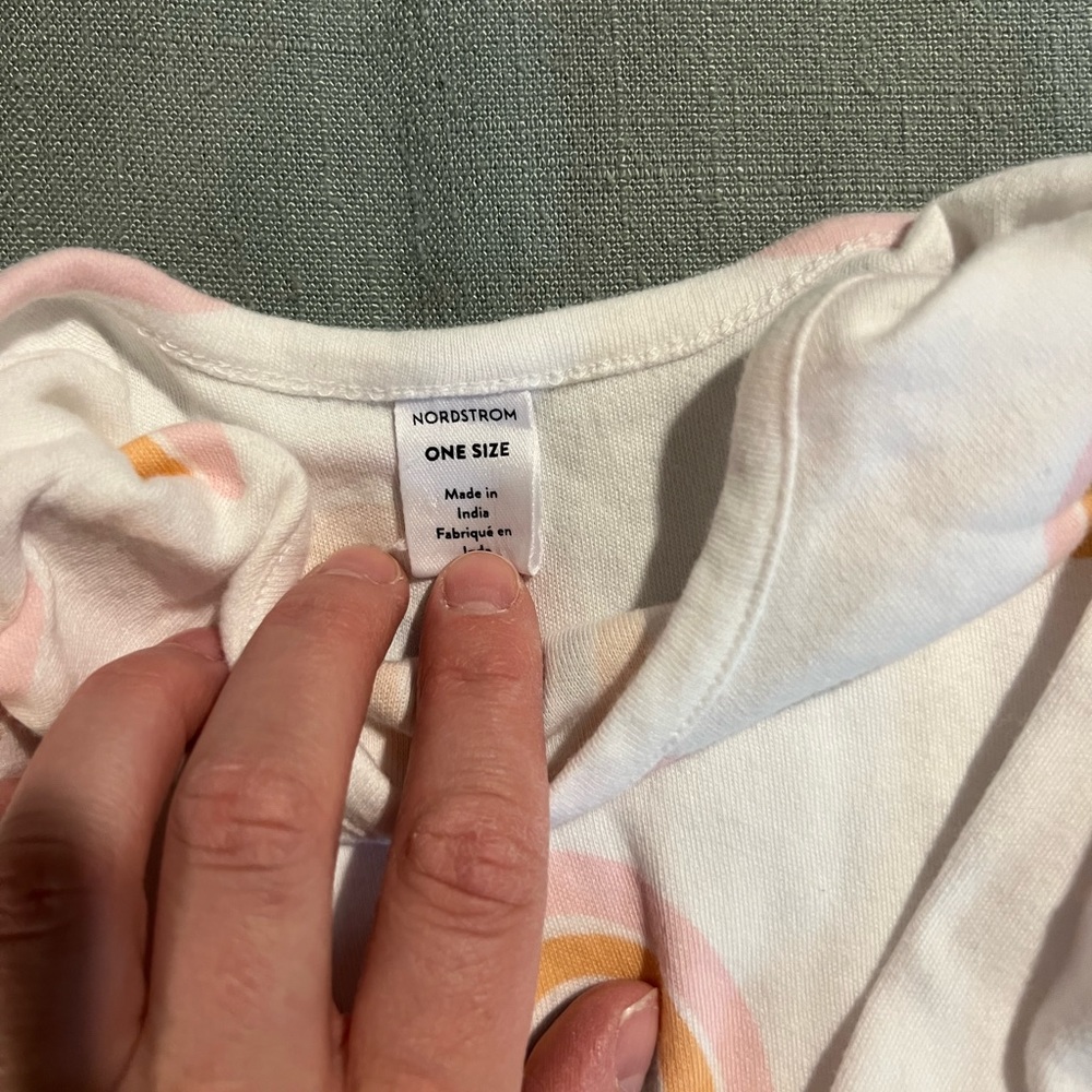Nordstrom newborn onesie rainbow